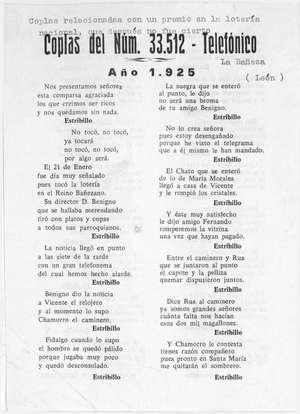 COPLAS DEL NUMERO 33512.TELEFONICO