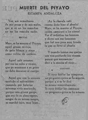 MUERTE DEL PIYAYO