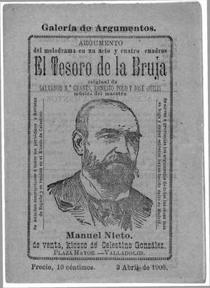 EL TESORO DE LA BRUJA. Melodrama en un acto y cuatro cuadros