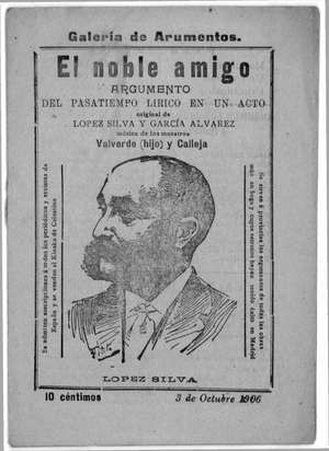 EL NOBLE AMIGO.Pasatiempo lírico en un acto