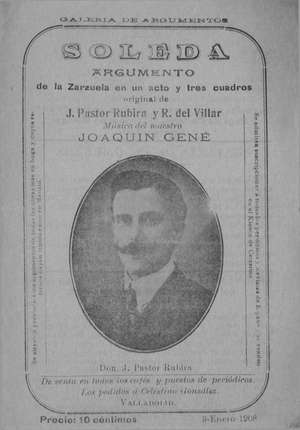 SOLEDA. Zarzuela en un acto y tres cuadros