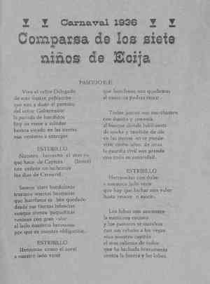 COMPARSA DE LOS SIETE NIÑOS DE ECIJA