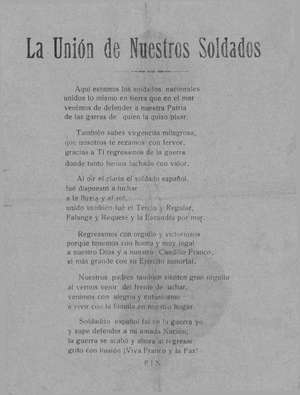 La unión de nuestros soldados