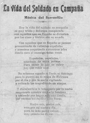La vida del Soldado en campaña