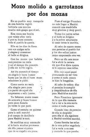 Mozo molido a garrotazos por dos mozas