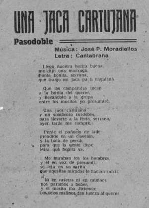 UNA JACA CARTUJANA Pasodoble