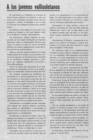 A los jóvenes vallisoletanos