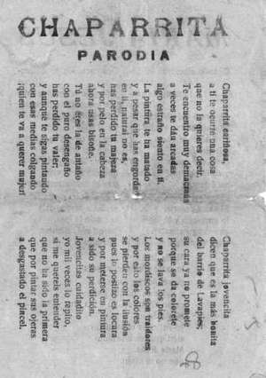 CHAPARRITA PARODIA