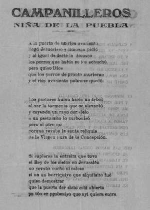 CAMPANILLEROS: NIÑA DE LA PUEBLA