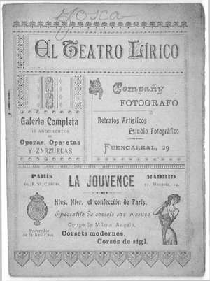 TOSCA MELODRAMA LÍRICO EN TRES ACTOS