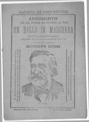 UN BALLO IN MASCHERA (Con los principales números musicales de la obra en español e italiano)