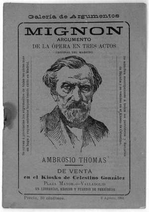 MIGNON ARGUMENTO DE LA ÓPERA EN TRES ACTOS