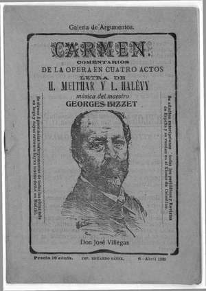 CARMEN COMENTARIOS DE LA ÓPERA EN CUATRO ACTOS
