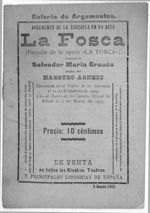 La Fosca ( Parodia de la ópera 