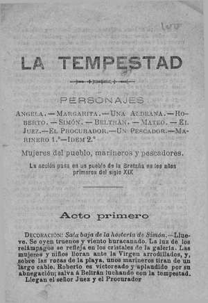 LA TEMPESTAD
