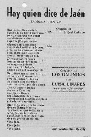 Hay quien dice de Jaen FARRUCA-TIENTOS