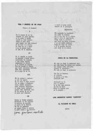 VidA Y MUERTE DE UN PIOJO (Verso a lo humano)