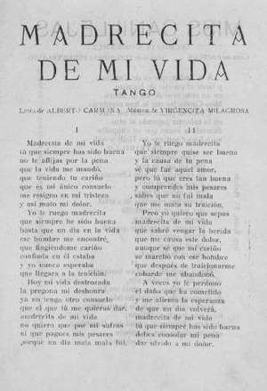 MADRECITA DE MI VidA TANGO