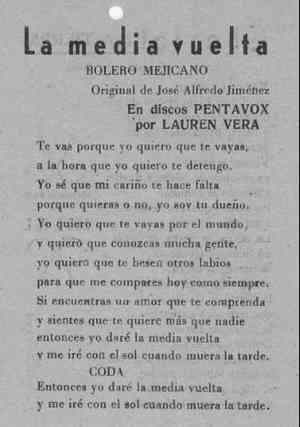La media vuelta BOLERO MEJICANO