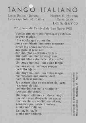 TANGO ITALIANO