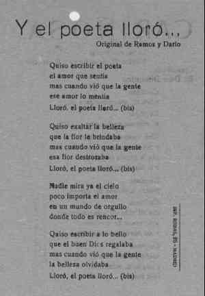 Y el poeta lloró