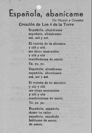 Española, abanícame