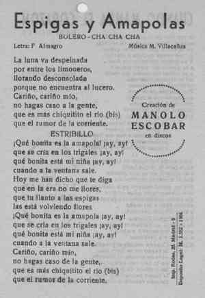 Espigas y Amapolas BOLERO-CHA CHA CHA