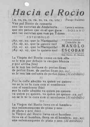 Hacia el Rocio ( Tango-Rumba)