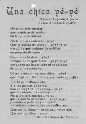 Una chica ye-ye