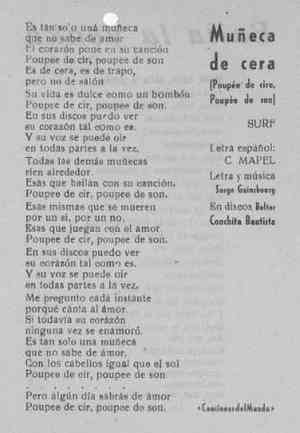 Muñeca de cera (Poupée de cire, poupée de son)