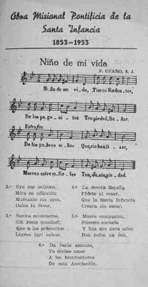 Obra Misional Pontificia de la Santa Infancia 1853-1953