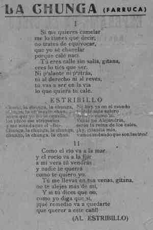 LA CHUNGA  (FARRUCA)
