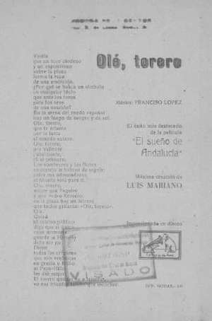 Olé, torero