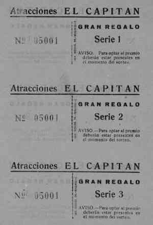 Atracciones EL CAPITÁN