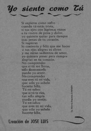 Yo siento como Tú