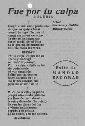 Fue por tu culpa BULERÍA