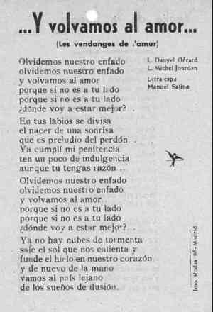 ...Y volvamos al amor... (Les vendanges de l´amur)