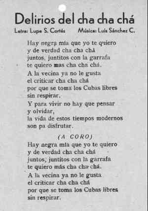 Delirios del cha cha chá