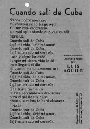Cuando salí de Cuba