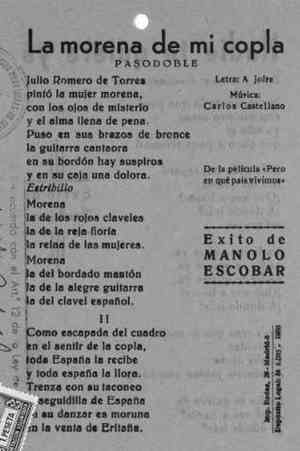 La morena de mi copla PASODOBLE