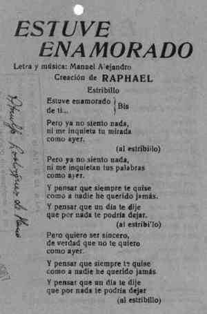 ESTUVE ENAMORADO