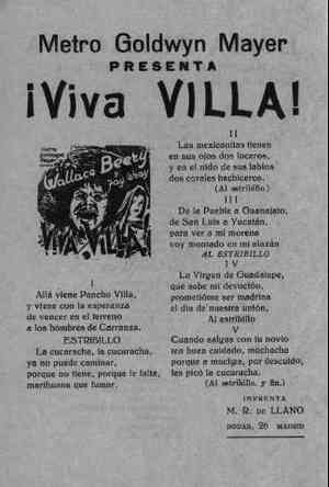 ¡Viva VILLA!