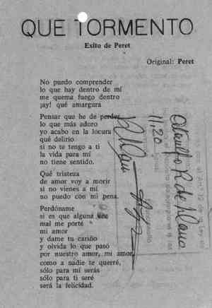 QUE TORMENTO