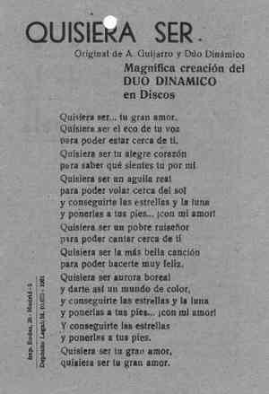 QUISIERA SER