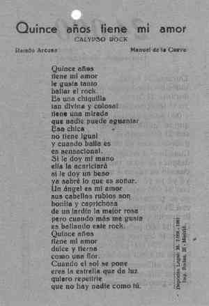 Quince años tiene mi amor CALYPSO ROCK