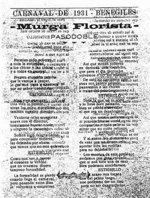 Murga florista PASODOBLE