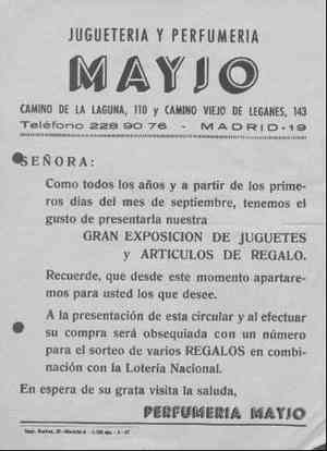 JUGUETERÍA Y PERFUMERÍA MAYJO