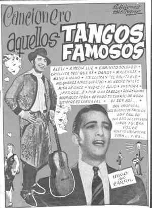 Cancionero Aquellos TANGOS FAMOSOS