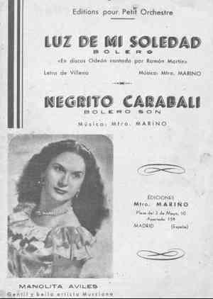 LUZ DE MI SOLEDAD BOLERO / NEGRITO CARABALI BOLERO SON