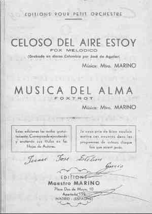 CELOSO DEL AIRE ESTOY FOZ MELÓDICO / MÚSICA DEL ALMA FOX TROT